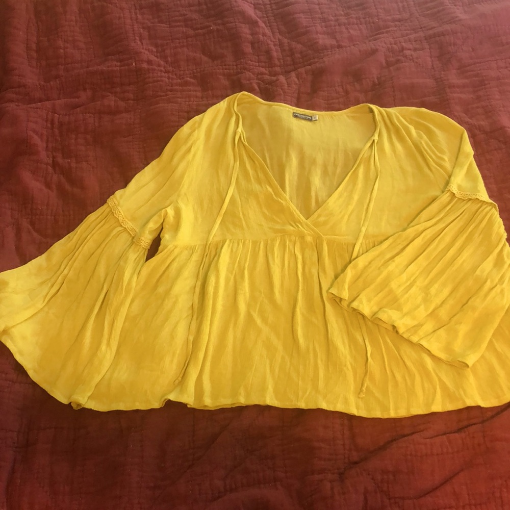 Yellow earthbound tunic top